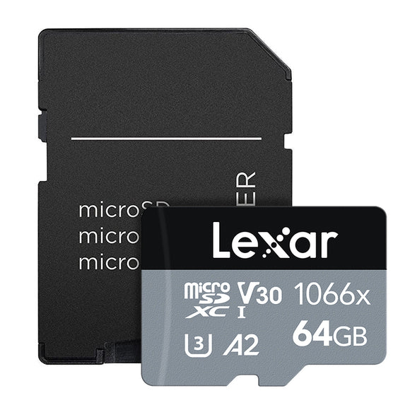 LEXAR PROFESSIONAL MICROSDXC, 1066X UHS-I, CLASS 10, W/ ADAPTER