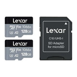 LEXAR PROFESSIONAL MICROSDXC, 1066X UHS-I, CLASS 10, W/ ADAPTER