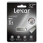 LEXAR, 32GB JUMPDRIVE, M45, USB 3.1, FLASH DRIVE, SILVER