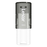 LEXAR, JUMPDRIVE, S60, USB 2.0, FLASH DRIVE, W/ CAP, WHITE/BLACK