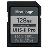 Nextorage, Memory Card, 64GB, 128GB, 256GB, SDXC, UHS-II Pro, Max 300r/299w MB/s, Class 10, V90