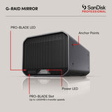 Sandisk Professional, G-Raid Mirror, 48TB 2x Thunderbolt, 40Gbps port