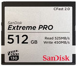 SanDisk Extreme PRO® CFast™ 2.0 Memory Cards - 064G, 128G, 256G, 512G