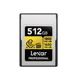 Lexar Professional GOLD CFexpress, 256GB, 512GB,  4.0 Type A Card