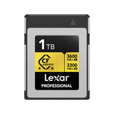 Lexar, Professional GOLD CFexpress, 512GB, 1TB, 2TB, 4.0 Type B Card