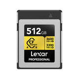 Lexar, Professional GOLD CFexpress, 512GB, 1TB, 2TB, 4.0 Type B Card