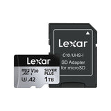 Lexar, Professional, SILVER PLUS, microSDXC, 256GB, 512GB, 1TB with Adapter