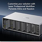 Lexar, Professional Workflow Dock Station, 6-Bays, Thunderbolt 4, extra USB-C and USB-A port