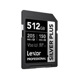 Lexar, Professional, SILVER PLUS, SDXC, 256GB, 512GB