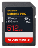 SanDisk Extreme PRO SD UHS-II V90 Card - 128GB, 256GB, 512GB, 1TB, 2TB
