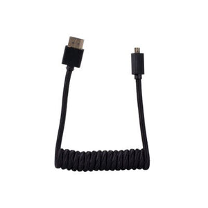 Blackhawk Coiled Micro HDMI to Full HDMI Cable (12-24")